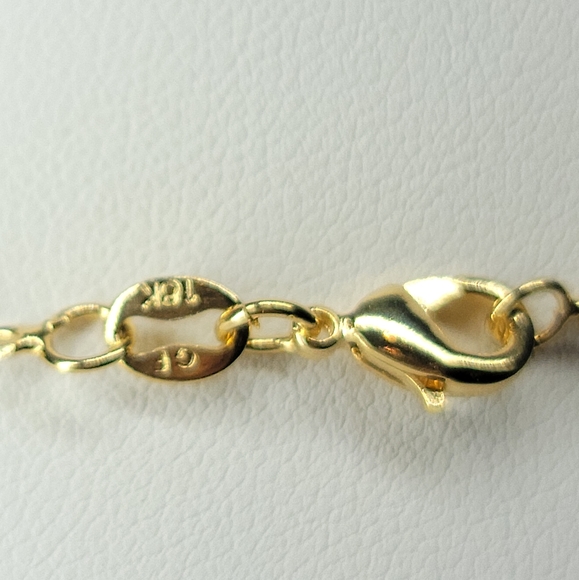 18K Gold Filled Dainty Paperclip Chain Necklace - Picture 5 of 8